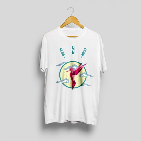 T-SHIRT IMPRIMÉ COLIBRI